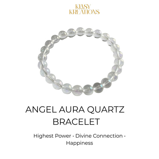 Angel Aura Quartz Bracelet - Divine Connection, Happiness
