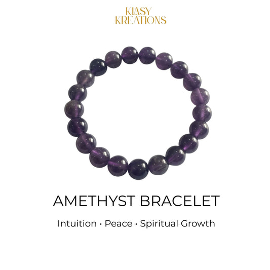 Amethyst Bracelet - Intuition, Peace, Spiritual Growth